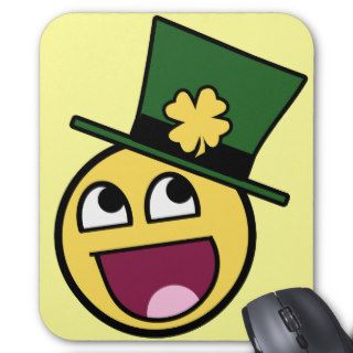 Irish Awesome Smiley Mouse Pad