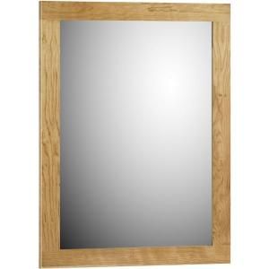 Simplicity by Strasser 24 in. Framed Mirror with Square Edge in Natural Alder 01.225