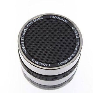Mini Rechargeable Super Bass Wireless Bluetooth Portable Speaker for PC Laptop iPhone SAMSUNG iPad  Silver Computers & Accessories