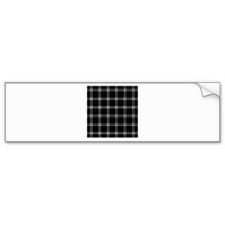 Four Bands Small Square   Honeydew on Black Bumper Sticker