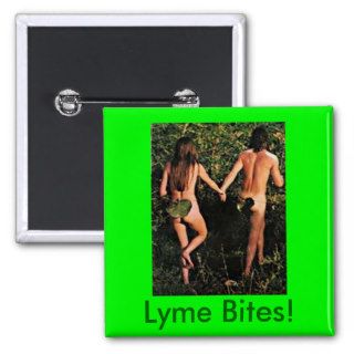Pin, Lyme Disease Awareness Hikers Button (Green)