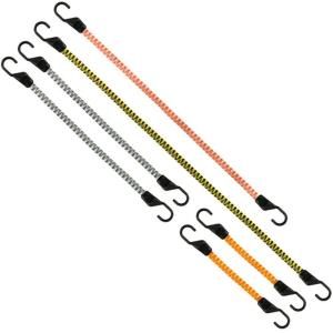 Keeper Flat Bungee Cord Assorted (6 Pack) 06311