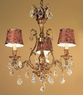 Majestic 3 Light Crystal Mini Chandelier (French Gold   Crystalique)    