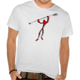 Spear Chucker Tribal Tattoo   red T shirt
