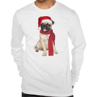 Holiday Pug Tshirt