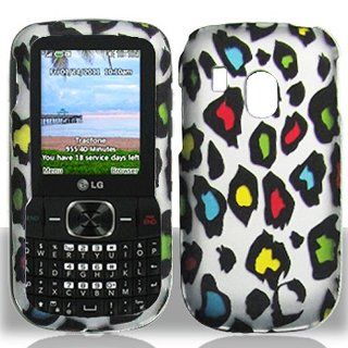 Colorful Leopard Hard Cover Case for LG 500G Cell Phones & Accessories