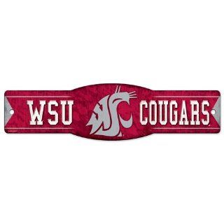 Washington State Cougars Official NCAA 4"x17" Street Sign  Sports Fan Street Signs  Sports & Outdoors
