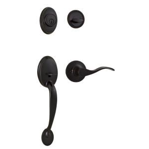 Weslock Reliant Hillcrest Single Cylinder Oil Rubbed Bronze Left Hand Handleset with New Haven Lever L2810 1X1FR2D