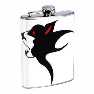 Wolf Tattoo Native American 8OZ Stainless Steel Flask D 495  