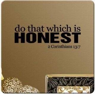 Do That Which Is Honest 2 Corinthians 137 Wall Decal Christian Bible Verse Sticker Art Mural Home Dcor Quote  