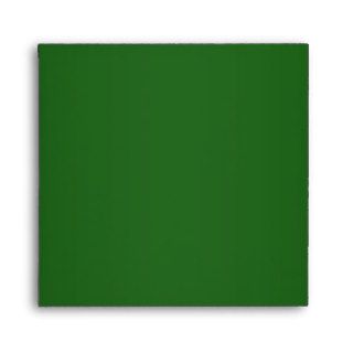 Elegant Emerald Green Linen Envelopes