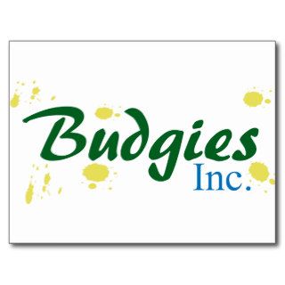 Budgies Inc. Postcard