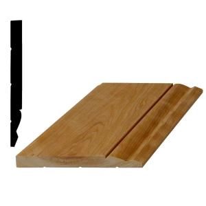 American Wood Moulding WM 163E 11/16 in. x 5 1/4 in. x 96 in. Solid Cherry Base Moulding 163E CHERRY8