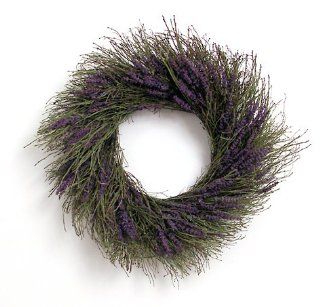 Preserved Purple LAVENDER & Dried WINTERBUD 18" WREATH Aromatic   Herb Wreath