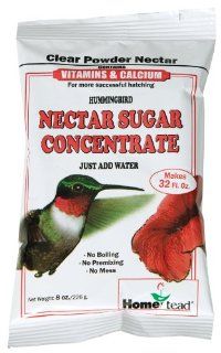 Homestead 8 oz Hummingbird Clear Nectar Sugar Concentrate (Powder)   4306  Hummingbird Food  Patio, Lawn & Garden
