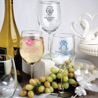 Personalized 12 Oz. Wine Goblet Favors Health & Personal Care