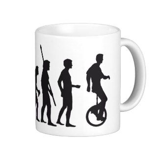 evolution unicycle mugs