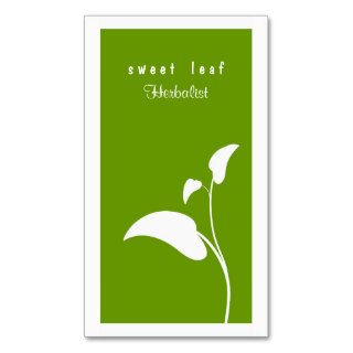 Green Leaf Herbalist  Business Card