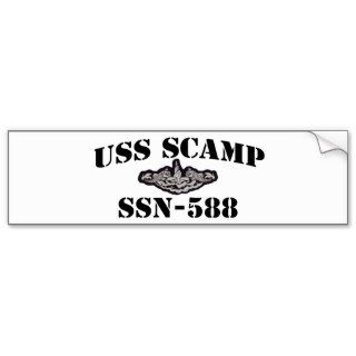 USS SCAMP (SSN 588) BUMPER STICKER