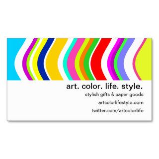 Anything But Gray With Curves Business Cards