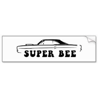 1969 Dodge Coronet Super Bee Muscle Car Design Bumper Stickers