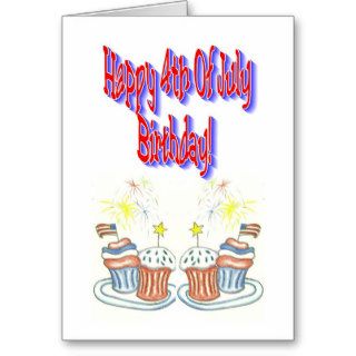 Happy 4th Of July Birthday Card