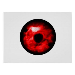 Red eye like graphic, monster eye? Alien eye? Poster
