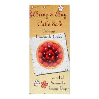 Cake Sale Flyer Full Color Rack Card