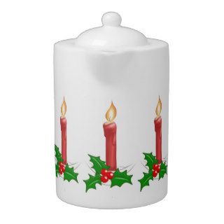 Beautiful Christmas Candle Tea Pot