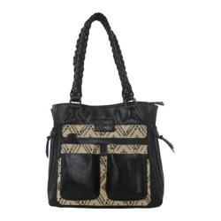 Women's amykathryn Jasmine Carry All Shoulder Bag Black amykathryn Fabric Bags