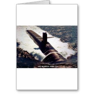 USS MICHIGAN (SSBN 727) CARD