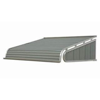 NuImage Awnings 6 ft. 2100 Series Aluminum Door Canopy (16 in. H x 42 in. D) in Greystone 21X7X7245XX05X