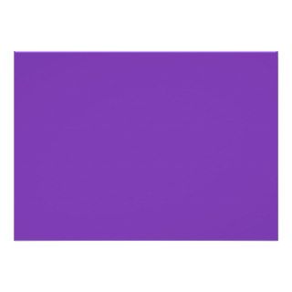 Plain Purple Background Personalized Announcements