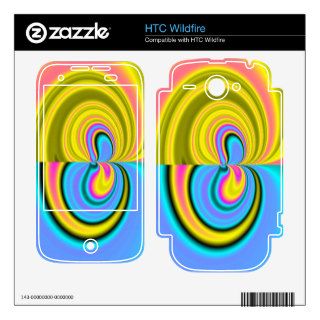 Unique abstract pattern HTC wildfire decals