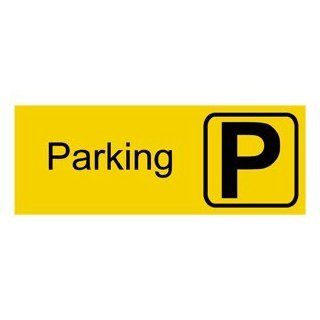 Parking Sign EGRE 505 SYM Black on Yellow Parking Control  Business And Store Signs 