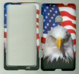 NOKIA LUMIA 521 520 T MOBILE AT&T METRO PCS PHONE CASE COVER FACEPLATE PROTECTOR HARD RUBBERIZED SNAP ON NEW CAMO HUNTER USA WHITE BIRD Cell Phones & Accessories