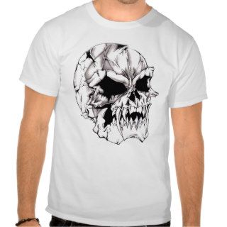 Scary Evil Deadly Skull T shirt   Customized