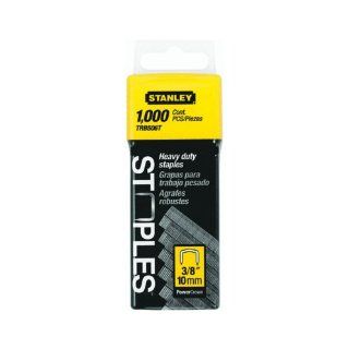 Stanley Trb506T 3/8 Inch Power Crown Staples, Pack of 1000(Pack of 1000)   Hardware Staples  