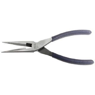 Martin P506 Long Chain Nose Side Cutting Plier with Plastic Grip, 1 25/32" jaw Length, 6 1/2" Overall Length Needle Nose Pliers