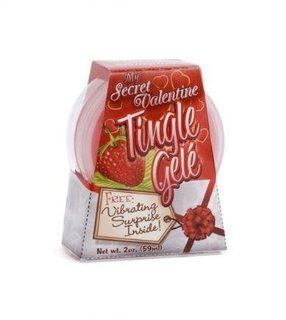 Holiday Gift Set Of My Secret Valentine Tingle Gel Strawberry And a box of Trojan ribbed condoms ( 3 condoms total in Package) Health & Personal Care