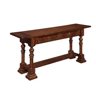 Creek Classics Two Drawer Walnut Console Table Coffee, Sofa & End Tables