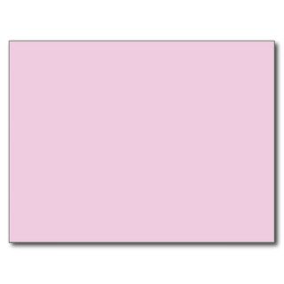 FFCCFF Pale Lilac Pink Lavender Solid Color Postcards