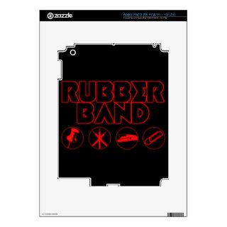 Deluxe Rubber Band Parody Logo iPad 3 Decals
