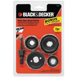 BLACK & DECKER 7 Piece Hole Saw Set 79 727
