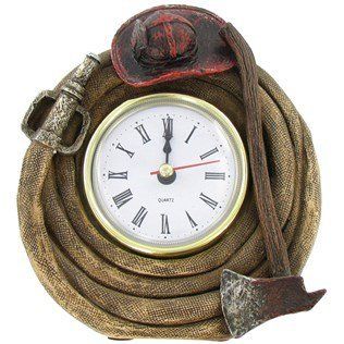 FIRE FIGHTER CLOCK with Fire Helment Hose and Axe Fireman Hydrant MAN CAVE   Switch Plates  