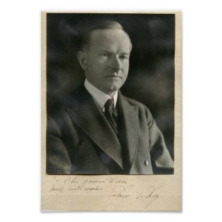 US President Calvin Coolidge Print