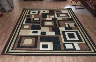 508 Black, Emirates, Size 5 x 8 Ft (Approx 40 Sq Feet)   Machine Made Rugs
