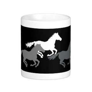 Cool running horses coffee mug