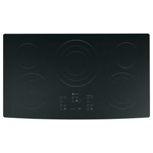 GE Profile CleanDesign 36 in. Smooth Surface Radiant Electric Cooktop in Black with 5 Elements PP975BMBB