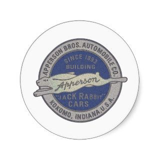 Apperson Automobile Co, Round Sticker